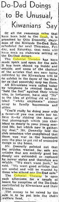 Colonial Theater - May 6 1939 Article Mentioning Colonial (newer photo)